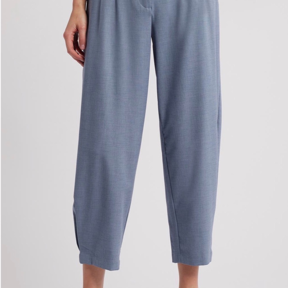 Wit & Wisdom Skyrise Pleated Barrel Pants Infinity Blue Size 6